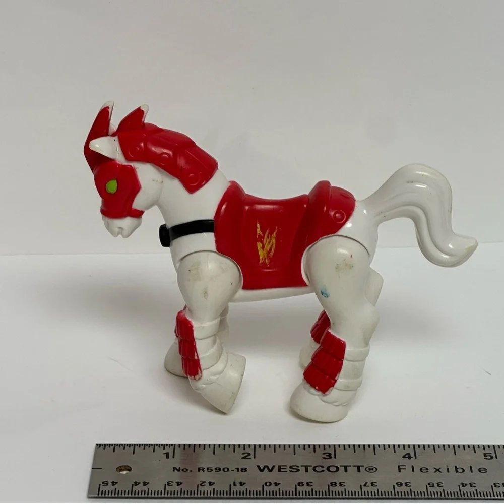 Imaginext White Red Ninja Samurai Horse Figure Fisher Price 2011